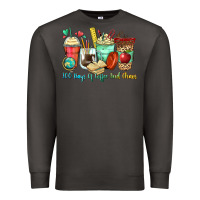 Smoke 100 days of coffee and chaos coffee cups Premium Sweatshirt - Zillion Design Studio