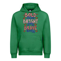 Emerald bold stripes bright stars brave hearts Urban Hoodie - JahusDesignShop