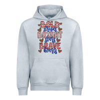 Heather Grey bold stripes bright stars brave hearts Urban Hoodie - JahusDesignShop