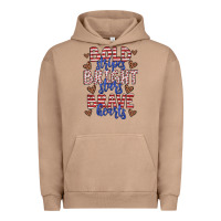 Pigment Burro bold stripes bright stars brave hearts Urban Hoodie - JahusDesignShop