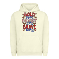 Pigment Pistachio bold stripes bright stars brave hearts Urban Hoodie - JahusDesignShop