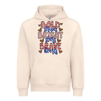 Sandshell bold stripes bright stars brave hearts Urban Hoodie - JahusDesignShop