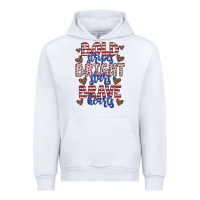 White bold stripes bright stars brave hearts Urban Hoodie - JahusDesignShop