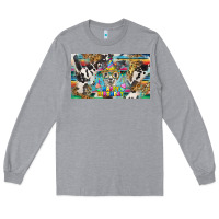 Heather Grey happy birthday alpaca blue cup Long Sleeve Tee - BarkalooDesign