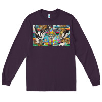Plum happy birthday alpaca blue cup Long Sleeve Tee - BarkalooDesign