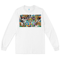 White happy birthday alpaca blue cup Long Sleeve Tee - BarkalooDesign