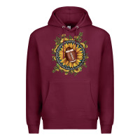 Burgundy football gemstone sunflower Premium Hoodie - JahusDesignShop