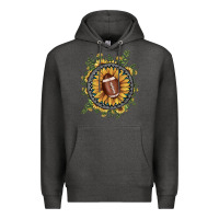 Charcoal Heather football gemstone sunflower Premium Hoodie - JahusDesignShop