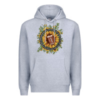 Heather Grey football gemstone sunflower Premium Hoodie - JahusDesignShop