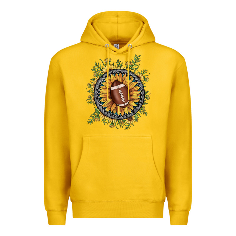 Football Gemstone Sunflower Premium Hoodie by JahusDesignShop | Teevron