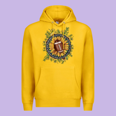 Football Gemstone Sunflower Premium Hoodie Designed By Jahusdesignshop