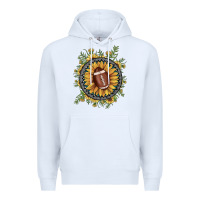 White football gemstone sunflower Premium Hoodie - JahusDesignShop
