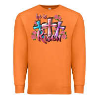 Carrot He Is Risen Cross Premium Sweatshirt - RanaPortraitStore