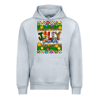 Heather Grey Christmas jolly teacher Urban Hoodie - Artiststas