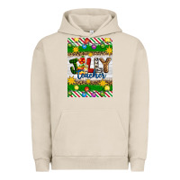 Pigment French Oak Christmas jolly teacher Urban Hoodie - Artiststas