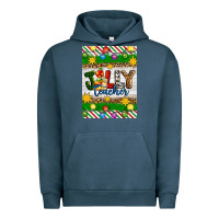 Pigment Midnight Navy Christmas jolly teacher Urban Hoodie - Artiststas