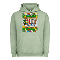 Pigment Oil Green Christmas jolly teacher Urban Hoodie - Artiststas