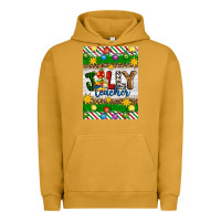 Pigment Peanut Butter Christmas jolly teacher Urban Hoodie - Artiststas