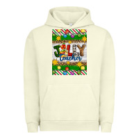 Pigment Pistachio Christmas jolly teacher Urban Hoodie - Artiststas
