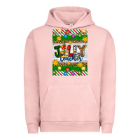 Pigment Salmon Christmas jolly teacher Urban Hoodie - Artiststas