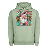Pigment Oil Green merry merry merry Urban Hoodie - AdoDesignShop