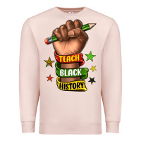 Pale Pink teach black history Premium Sweatshirt - texasbilliewilder