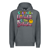Rock staying delulu is the solulu Premium Hoodie - Artiststas