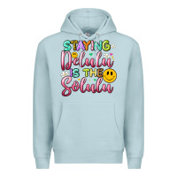 Blue Mist staying delulu is the solulu Premium Hoodie - Artiststas