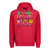 Cardinal staying delulu is the solulu Premium Hoodie - Artiststas