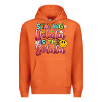 Carrot staying delulu is the solulu Premium Hoodie - Artiststas