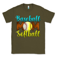 Army Green baseball mom softball Classic Tee - BundleAndBundleShop