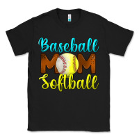 Black baseball mom softball Classic Tee - BundleAndBundleShop