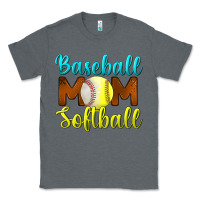 Charcoal Heather baseball mom softball Classic Tee - BundleAndBundleShop