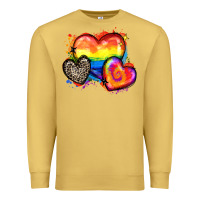 Antique Gold pride hearts Premium Sweatshirt - Zillion Design Studio