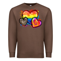 Chestnut pride hearts Premium Sweatshirt - Zillion Design Studio