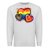 Dove Grey pride hearts Premium Sweatshirt - Zillion Design Studio
