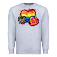 Heather Grey pride hearts Premium Sweatshirt - Zillion Design Studio