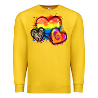 Lemon pride hearts Premium Sweatshirt - Zillion Design Studio