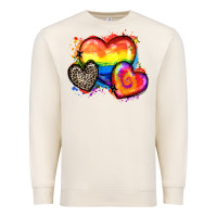 Sandshell pride hearts Premium Sweatshirt - Zillion Design Studio