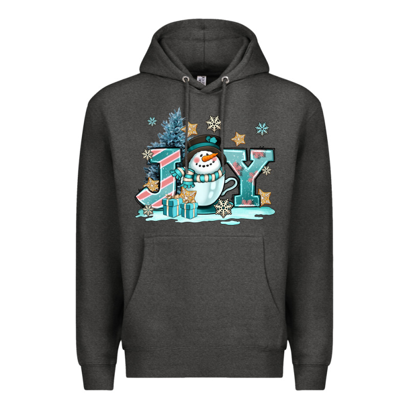 Cute Coffeecup Snowmanand Joy Premium Hoodie by AdoDesignShop | Teevron