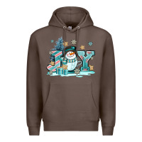 Coffee cute coffeecup snowmanand joy Premium Hoodie - AdoDesignShop
