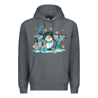 Rock cute coffeecup snowmanand joy Premium Hoodie - AdoDesignShop