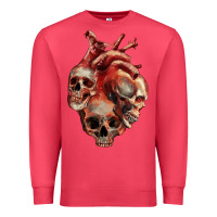 Cardinal Heart Skulls Premium Sweatshirt - RanaPortraitStore