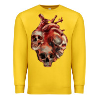 Lemon Heart Skulls Premium Sweatshirt - RanaPortraitStore