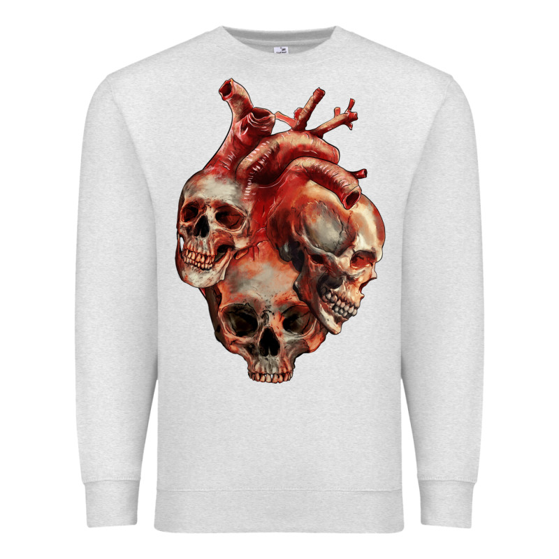 Heart Skulls Premium Sweatshirt by RanaPortraitStore | Teevron
