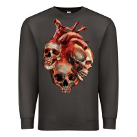 Smoke Heart Skulls Premium Sweatshirt - RanaPortraitStore
