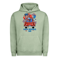 Pigment Oil Green happy memorial day farm truck Urban Hoodie - JahusDesignShop