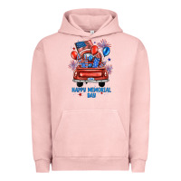 Pigment Salmon happy memorial day farm truck Urban Hoodie - JahusDesignShop