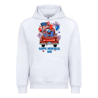 White happy memorial day farm truck Urban Hoodie - JahusDesignShop