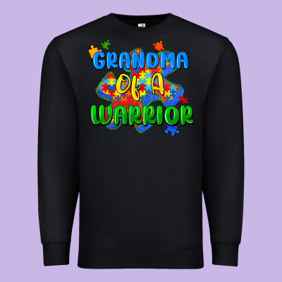 Grandma Of A Warrior Premium Sweatshirt Designed By Zillion Design Studio